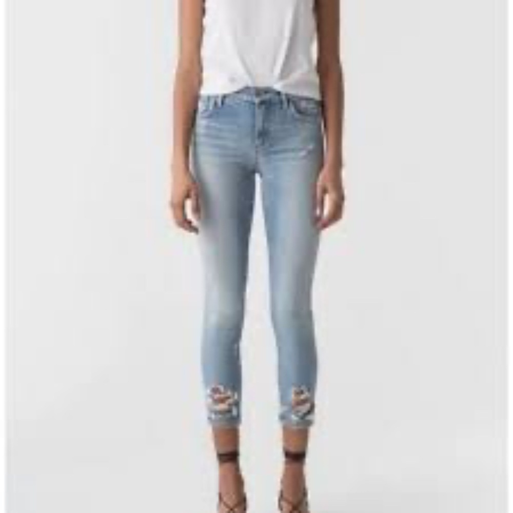 AGOLDE Sophie Cropped Skinny Jeans Style A018 C-812 Size 25